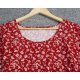 Vintage V-Neck Short Sleeve Midi Dress